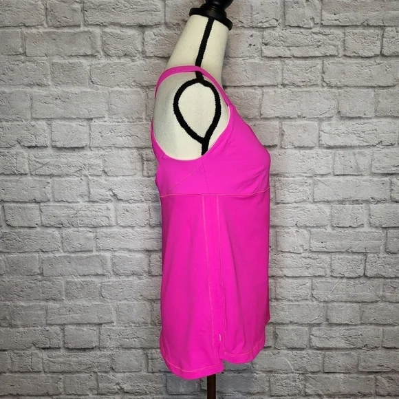 Lululemon Track and Train Tank Raspberry Glo Light crossback straps top size 10 - Picture 6 of 12